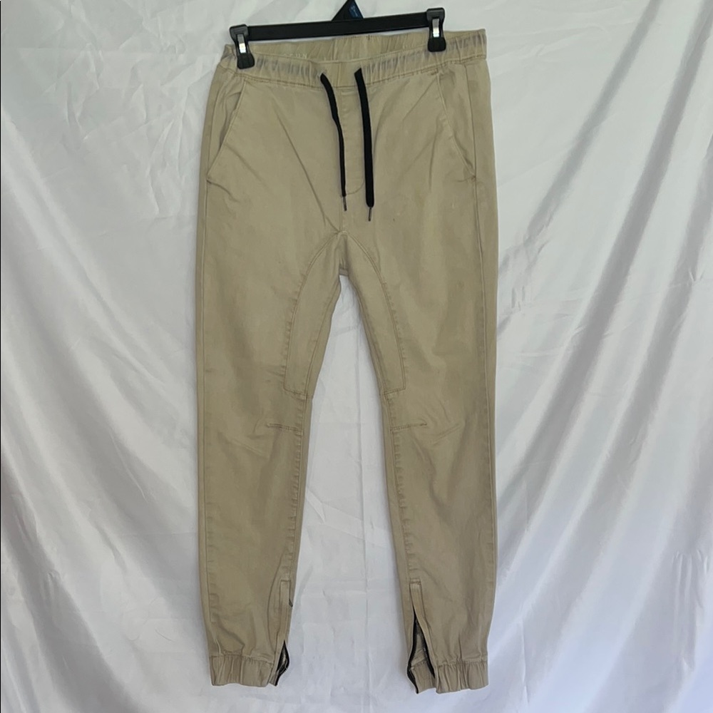 Men's Tan Jogger Pants